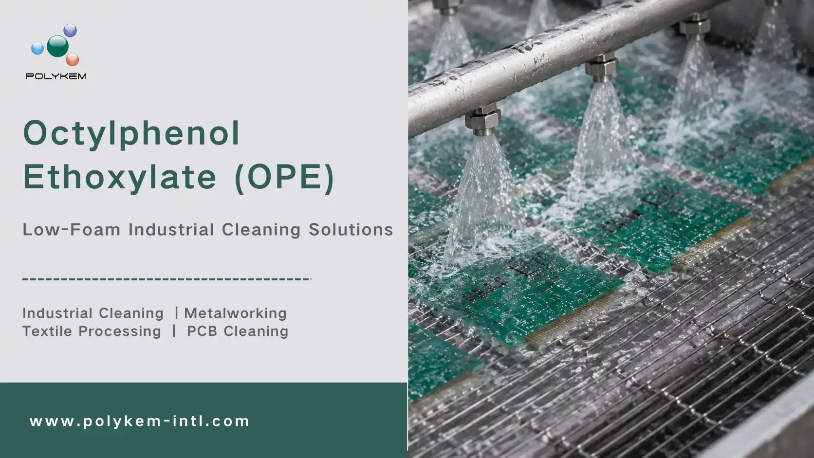 Why Octylphenol Ethoxylate Is Used in Low-Foam Industrial Cleaning Systems